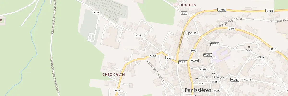 Plan du 4 Imp Thimonnier à Panissières