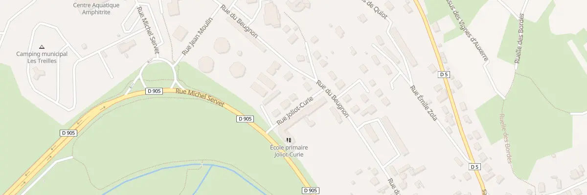 Plan du 5 Rue Joliot Curie à Montbard