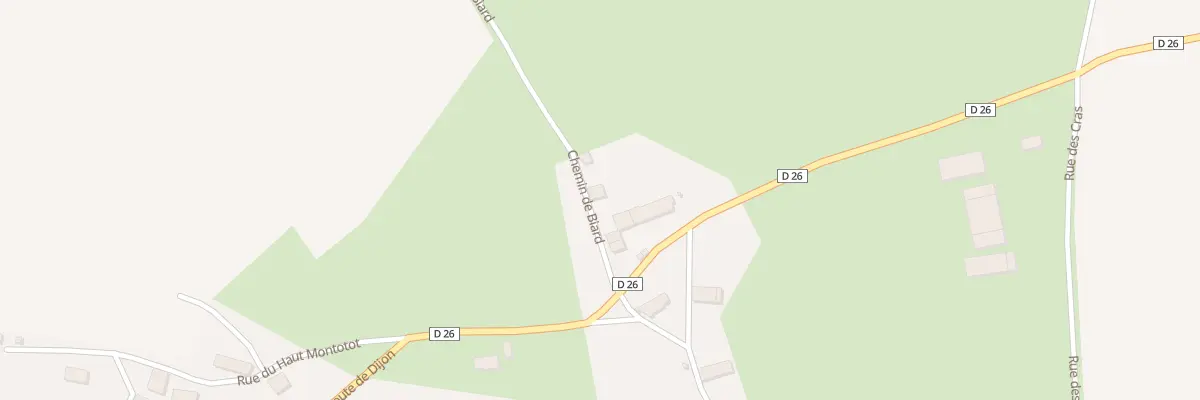 Plan du 1 Che de Biard à La Motte-Ternant