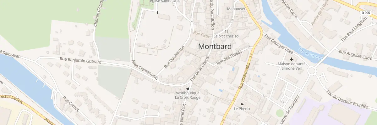 Plan du 22 Rue de la Liberté à Montbard