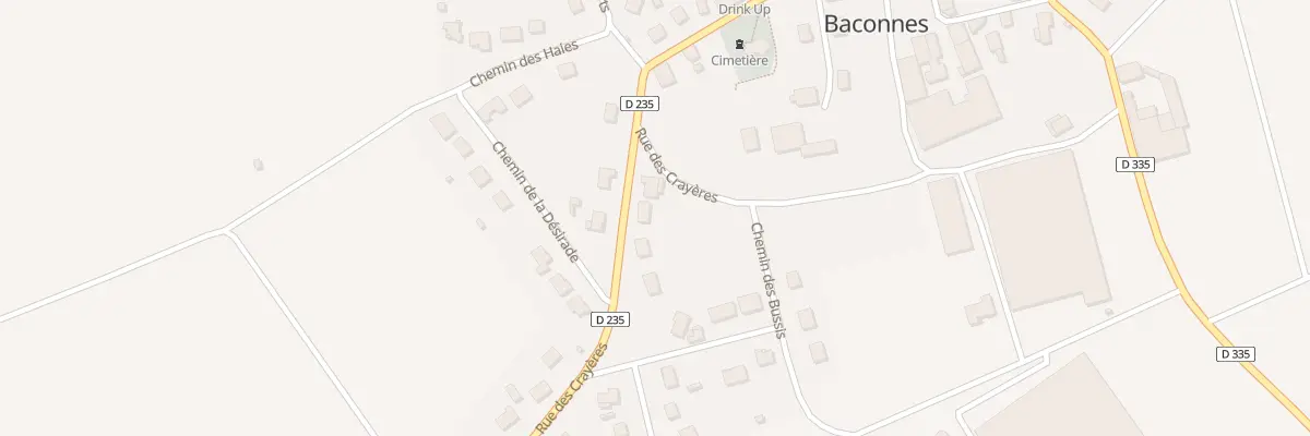Plan du 3 Rue des Crayères à Baconnes
