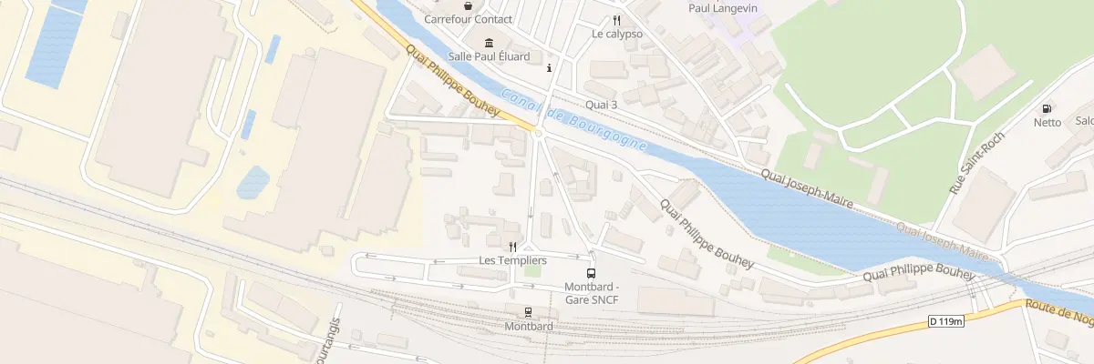 Plan du 1 Av Marechal Foch à Montbard