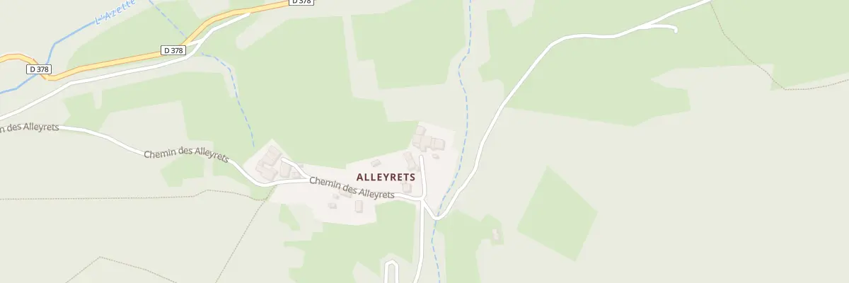 Plan du 880 Che des Alleyrets à Chanéac