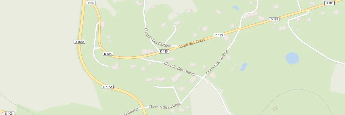 Plan du 87 Che des Chalets au Chambon-sur-Lignon