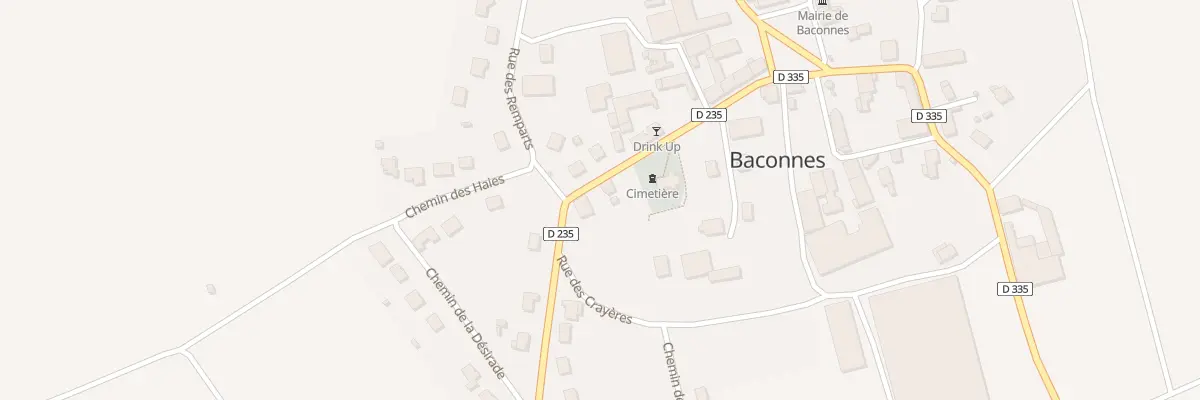 Plan du 11 Rue de l’Eglise à Baconnes