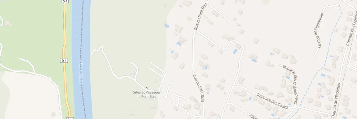 Plan du 5645 Rue du Petit Bois à Ruoms