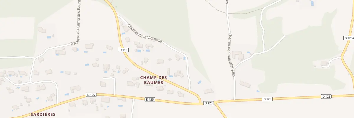 Plan du 5320 Che de la Vignasse à Aigaliers