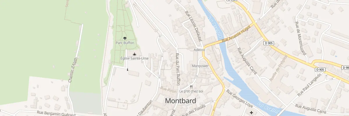 Plan du 13B Rue du Parc à Montbard