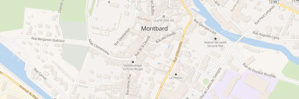Plan du 15 Rue de la Liberté à Montbard
