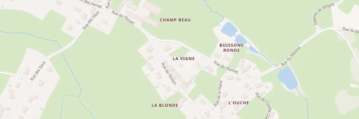 Plan du 40 Rue de l’Essart à Pouilloux
