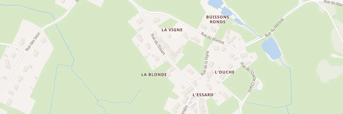 Plan du 34 Rue de l’Essart à Pouilloux