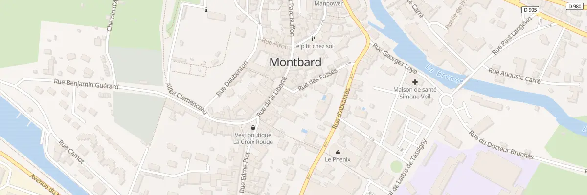 Plan du 11 Rue de la Liberté à Montbard