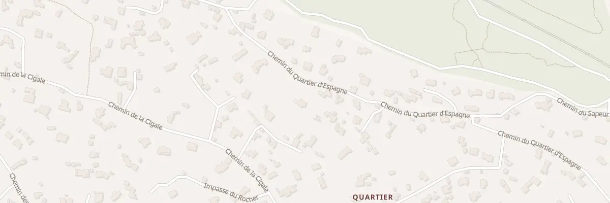 Plan du 871 Che du Qrt d’Espagne à Nîmes