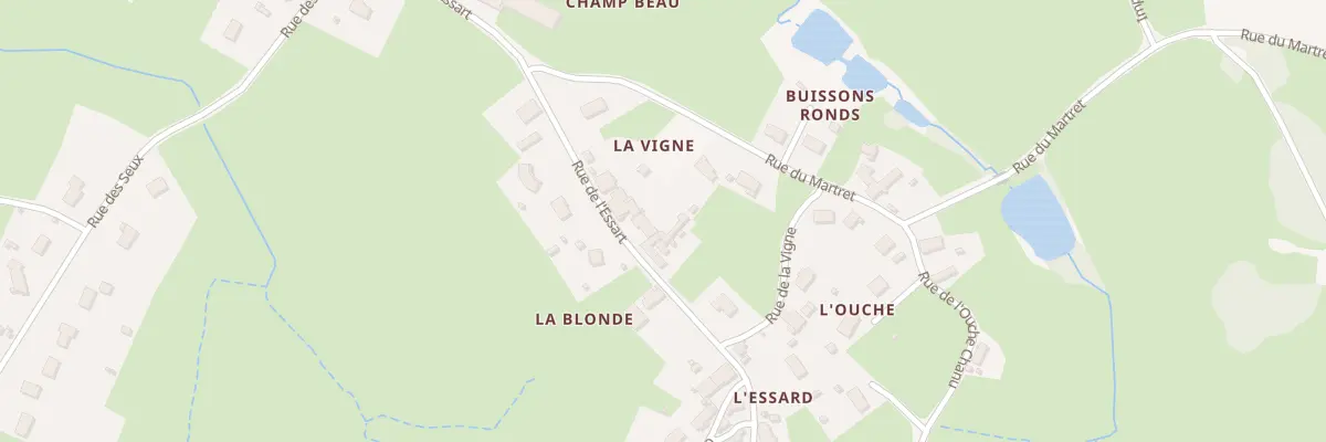 Plan du 36 Rue de l’Essart à Pouilloux