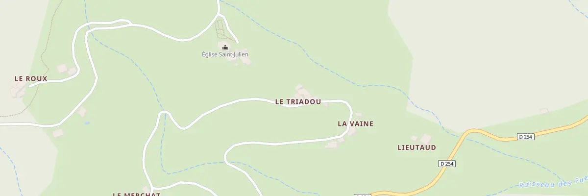 Plan du 5147 Le Triadou et Lieutaud à Aizac