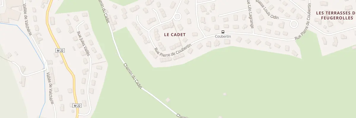 Plan du 45 Rue Pierre de Coubertin au Chambon-Feugerolles
