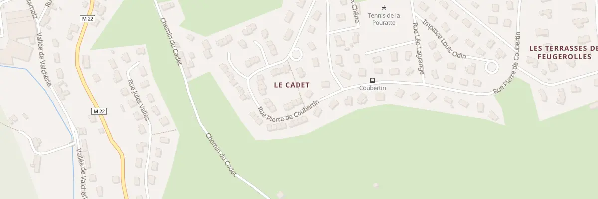 Plan du 58 Rue Pierre de Coubertin au Chambon-Feugerolles