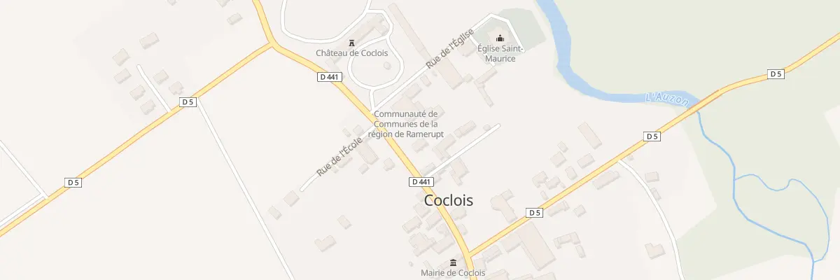 Plan du 1 Rue des Gloriathes à Coclois