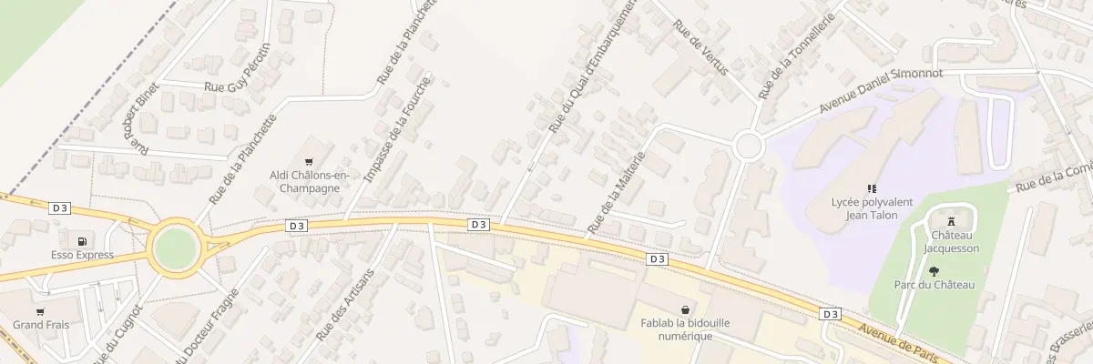 Plan du 6 Rue du Quai d’Embarquement à Châlons-en-Champagne