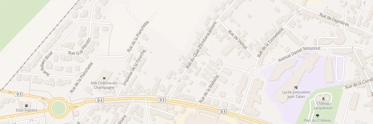 Plan du 21 Rue du Quai d’Embarquement à Châlons-en-Champagne