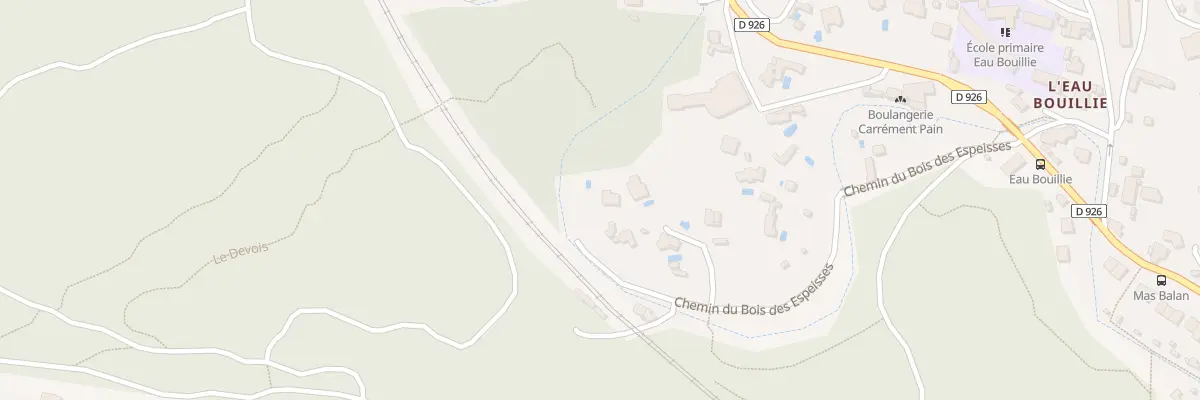 Plan du 410 Che du Bois des Espeisses à Nîmes