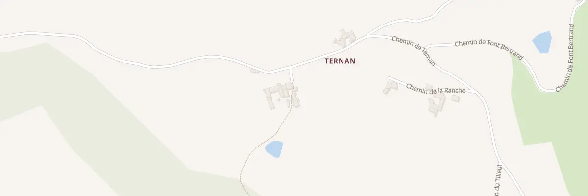 Plan du 893 Che de Ternan à Maringes