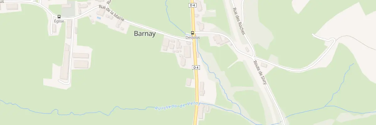 Plan du 5 Rte de Saulieu à Barnay