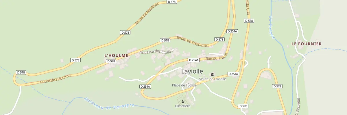 Plan du 5413 Le Village à Laviolle