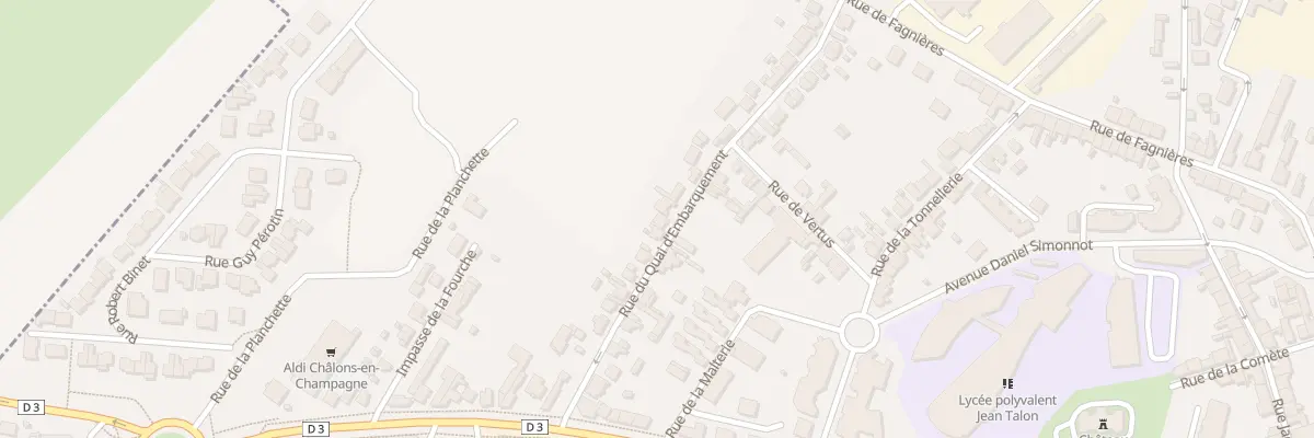 Plan du 33 Rue du Quai d’Embarquement à Châlons-en-Champagne