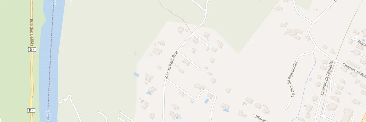 Plan du 110 Rue du Petit Bois à Ruoms
