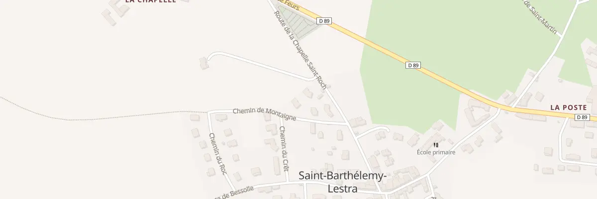 Plan du 100 Che de Montaigne à Saint-Barthélemy-Lestra
