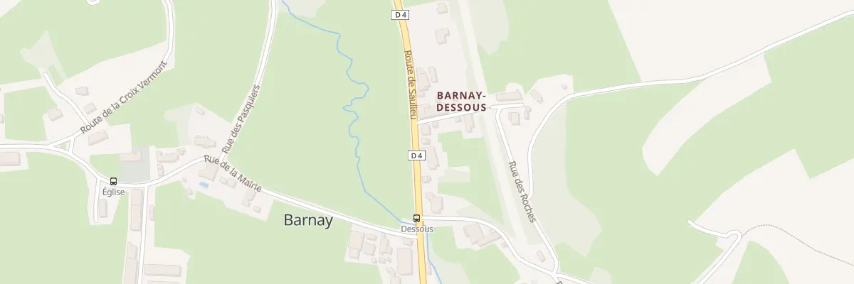 Plan du 12 Rte de Saulieu à Barnay