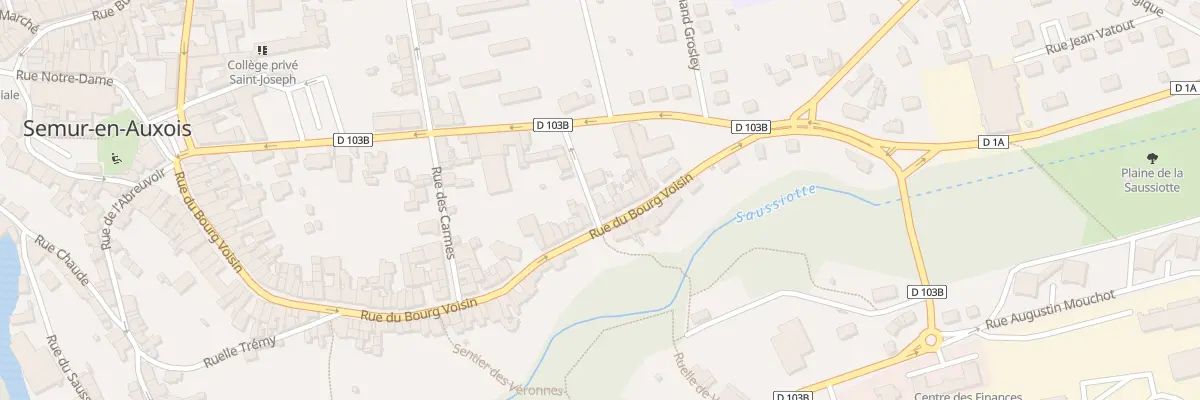 Plan du 2A Rue des Bons Enfants à Semur-en-Auxois