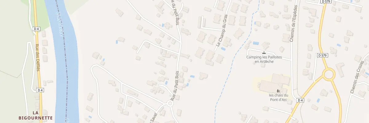 Plan du 46 Rue du Petit Bois à Ruoms