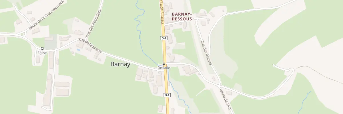 Plan du 8 Rte de Saulieu à Barnay