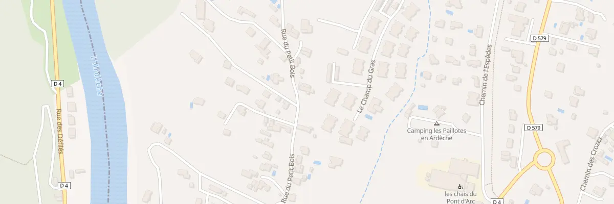 Plan du 52 Rue du Petit Bois à Ruoms