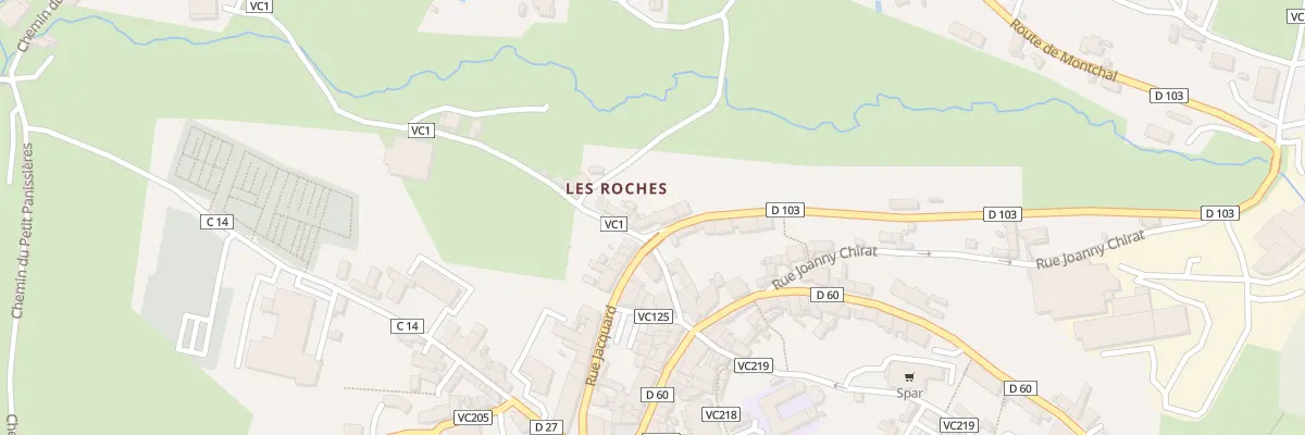 Plan du 3 Rte de Montchal à Panissières