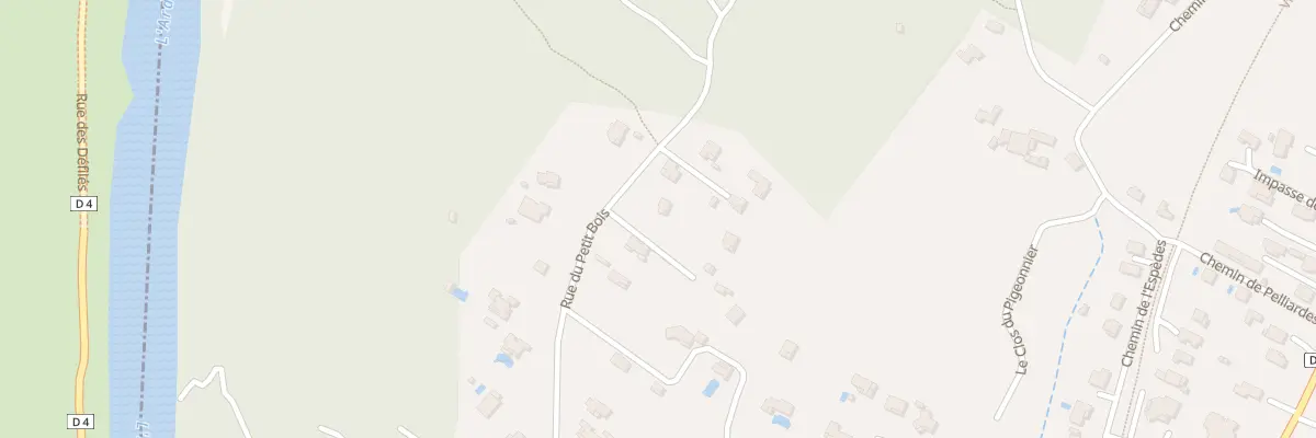 Plan du 5944 Rue du Petit Bois à Ruoms