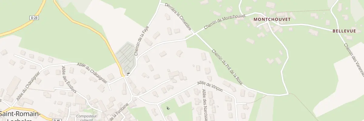 Plan du 182 Che de Montchouvet à Saint-Romain-Lachalm