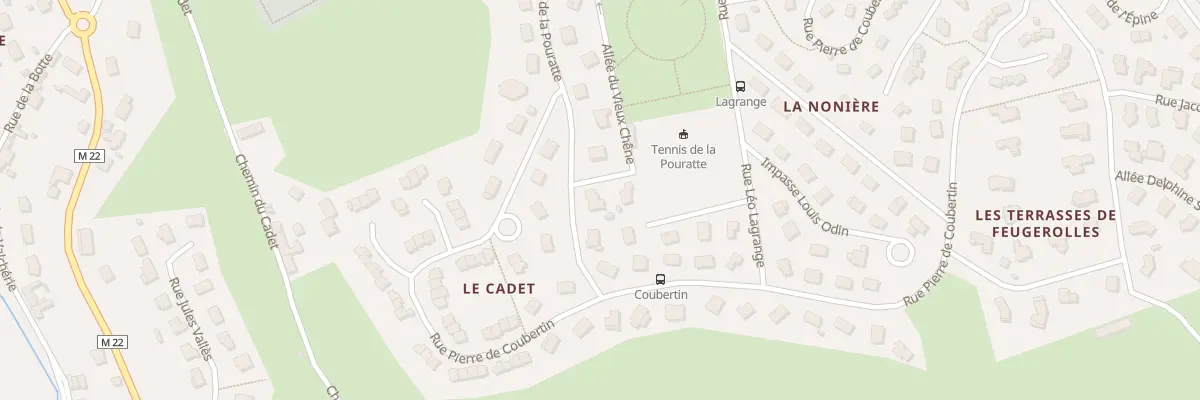 Plan du 21B Rue de la Pouratte au Chambon-Feugerolles