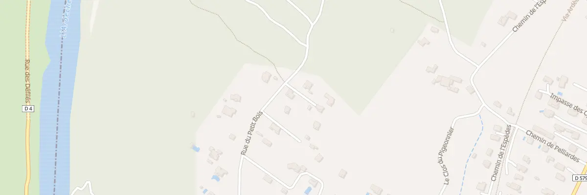 Plan du 5911 Rue du Petit Bois à Ruoms