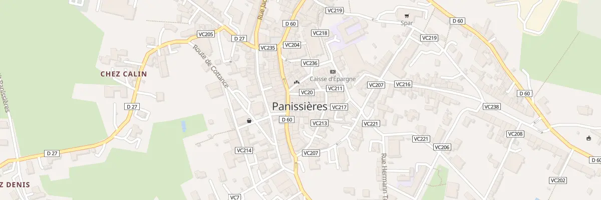 Plan du 7 Pl du Peuple à Panissières