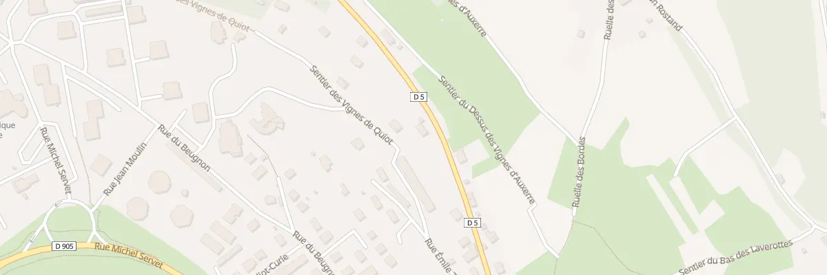 Plan du 17 Rte de Laignes à Montbard