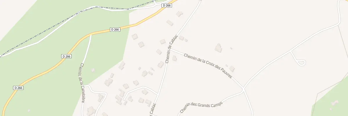 Plan du 233 Che de la Croix des Pauvres à Saint-Privat-de-Champclos
