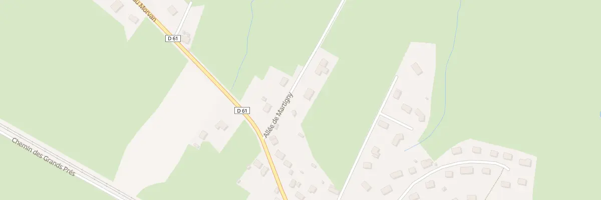 Plan du 4 All de Martigny à Saint-Symphorien-de-Marmagne