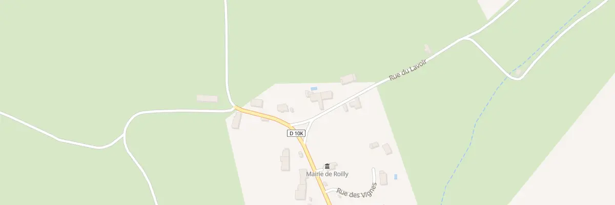Plan du 1 Rue du Lavoir à Roilly