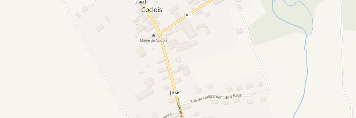 Plan du 33 Rue Grande Rue à Coclois