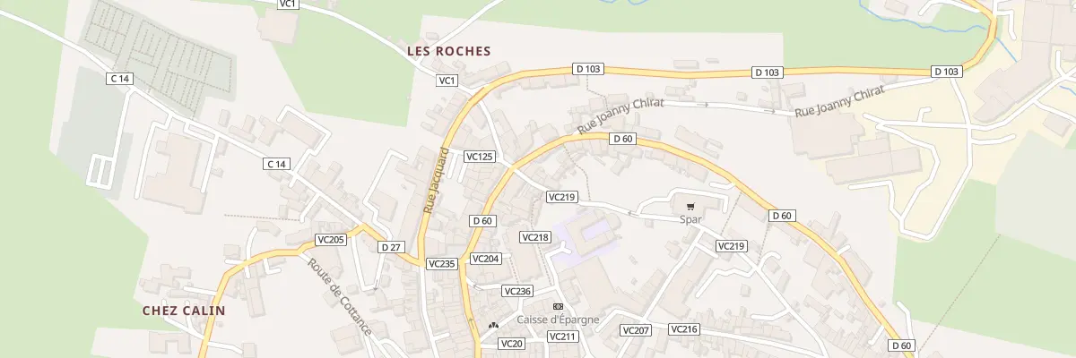 Plan du 5 Rue Jean Macé à Panissières