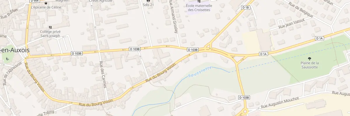 Plan du 103 Rue du Bourg Voisin à Semur-en-Auxois