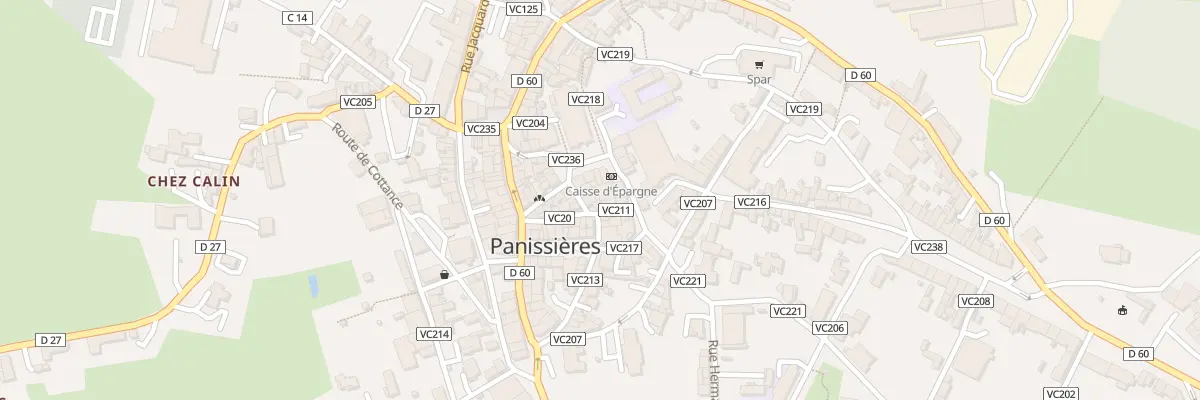 Plan du 1 Rue Jules Ferry à Panissières